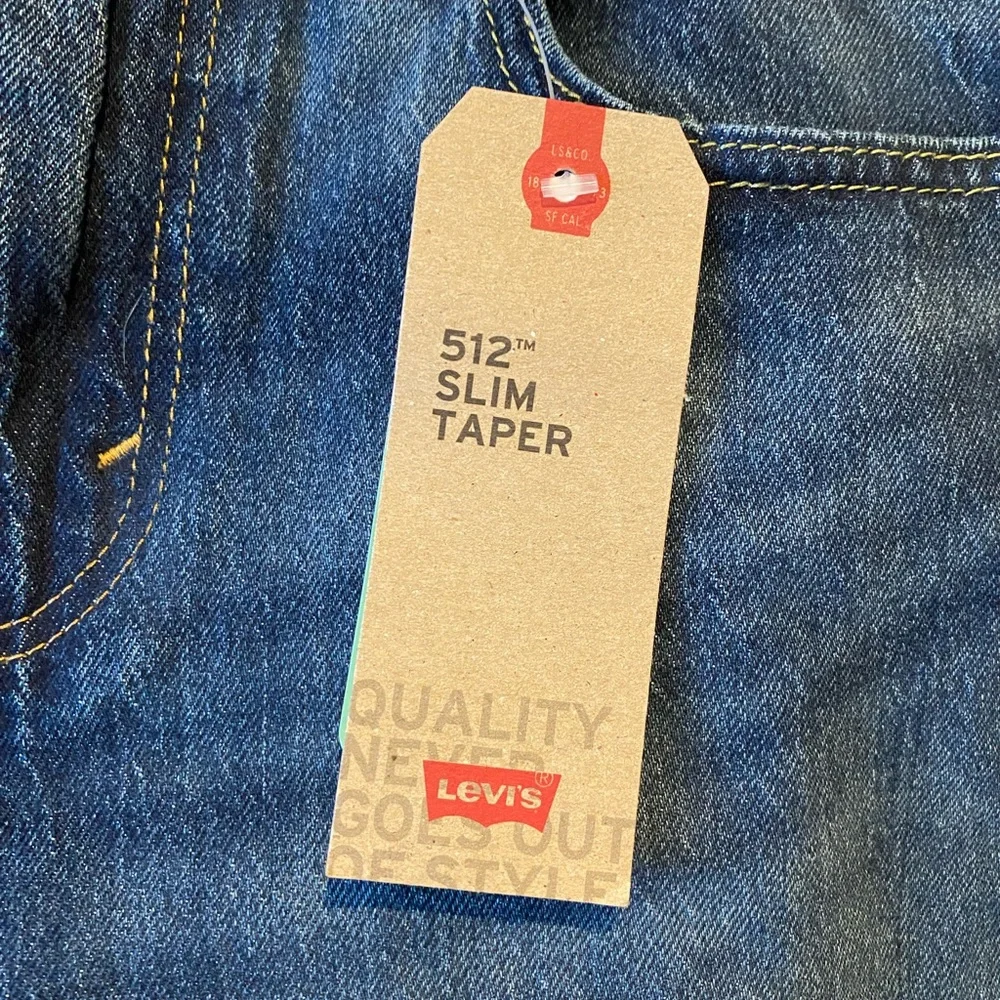 Levis 512 Jeans Mens 30x32 Blue Slim Fit Tapered Leg Denim Pants Stretch NWT - Picture 4 of 15